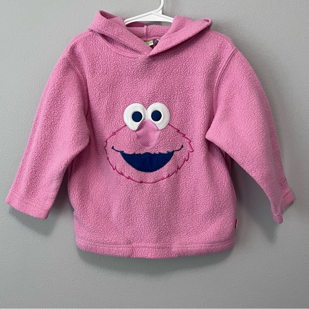 Sesame Street Pink Elmo Pullover Hoodie Size 4T